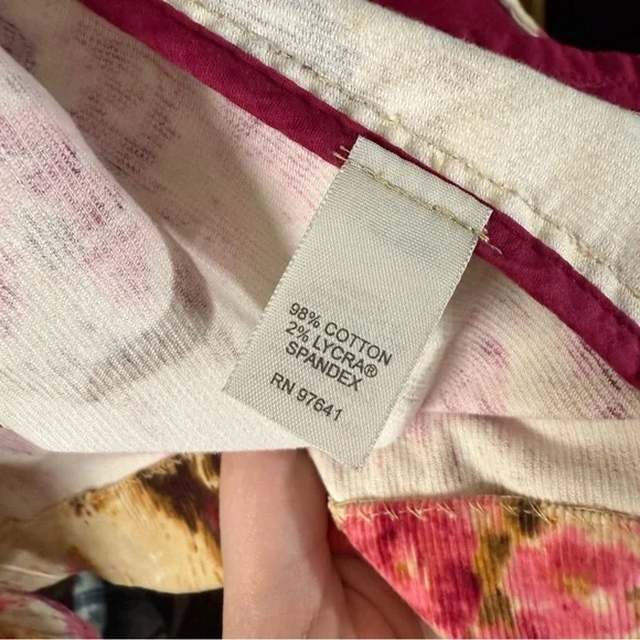 J. Jill Women’s Tan and Floral Corduroy Long Sleeve Blazer - Picture 9 of 9